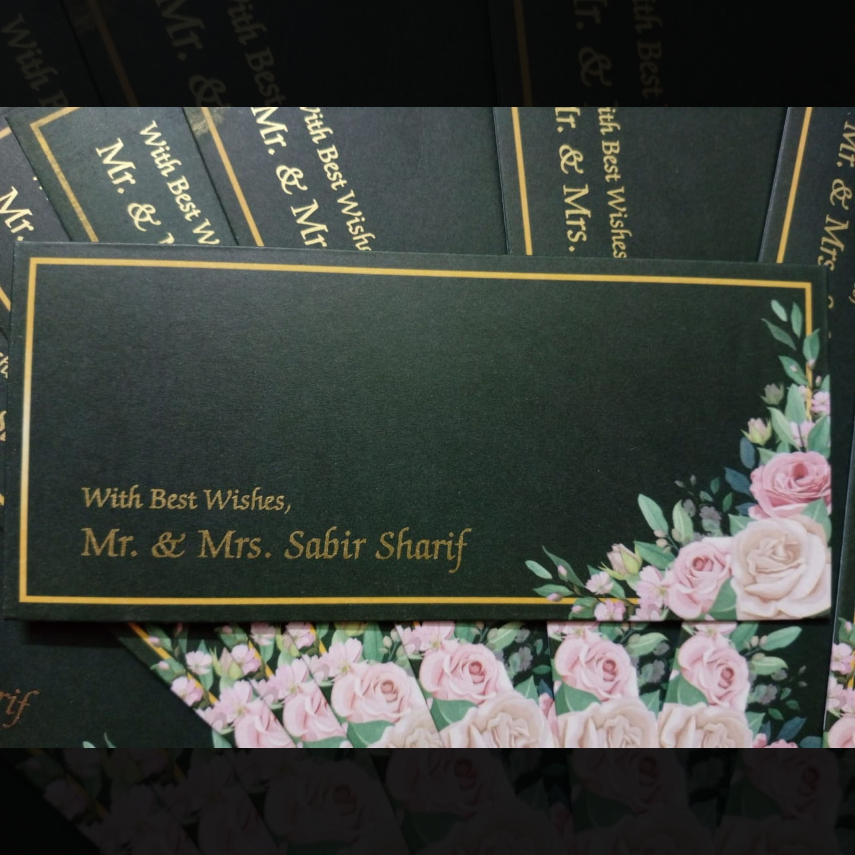 wedding card Printed Design pack of 20