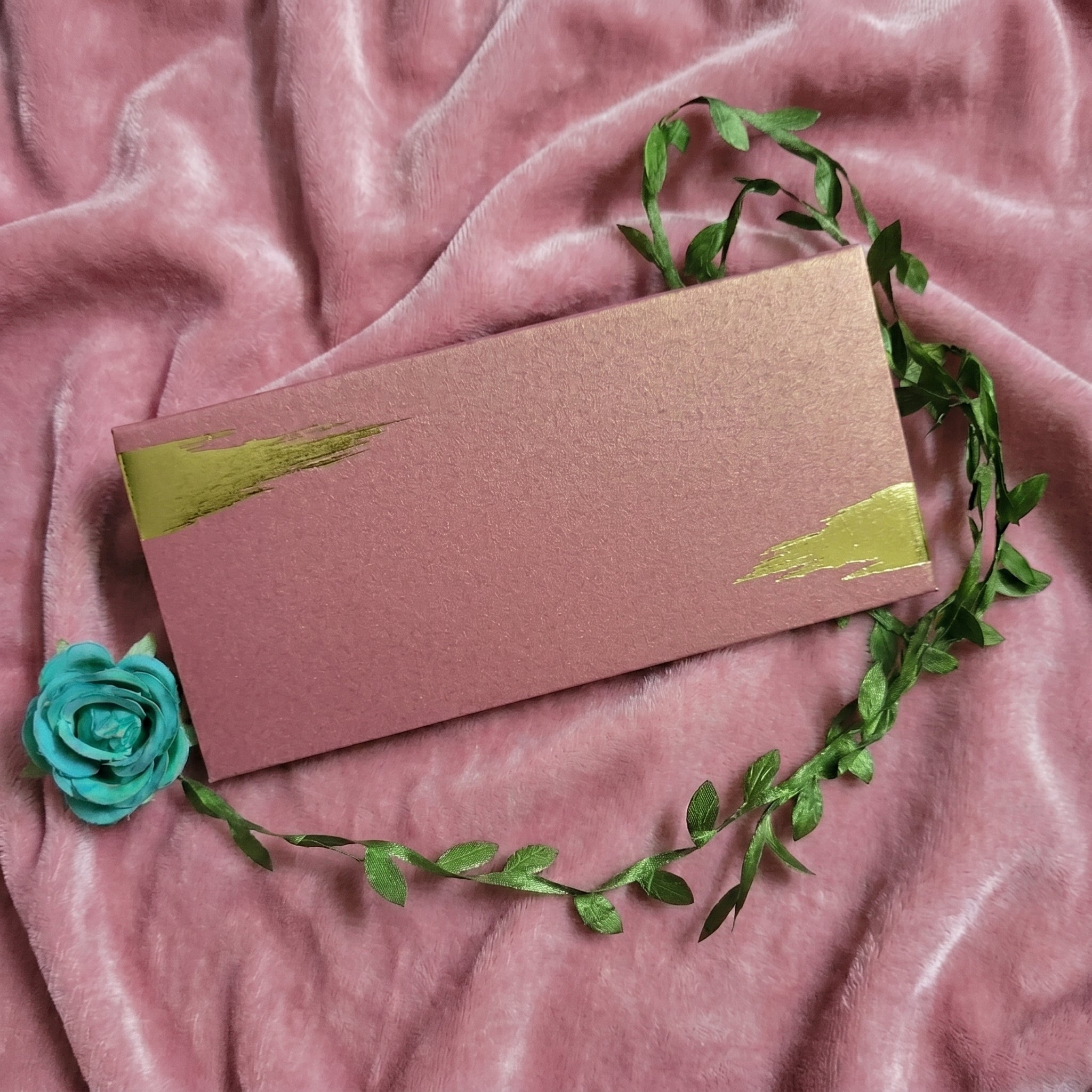FOIL CARD ENVELOPES (maroon & black)