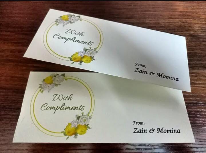 Best Wishes Printed Card Design Pack of 20