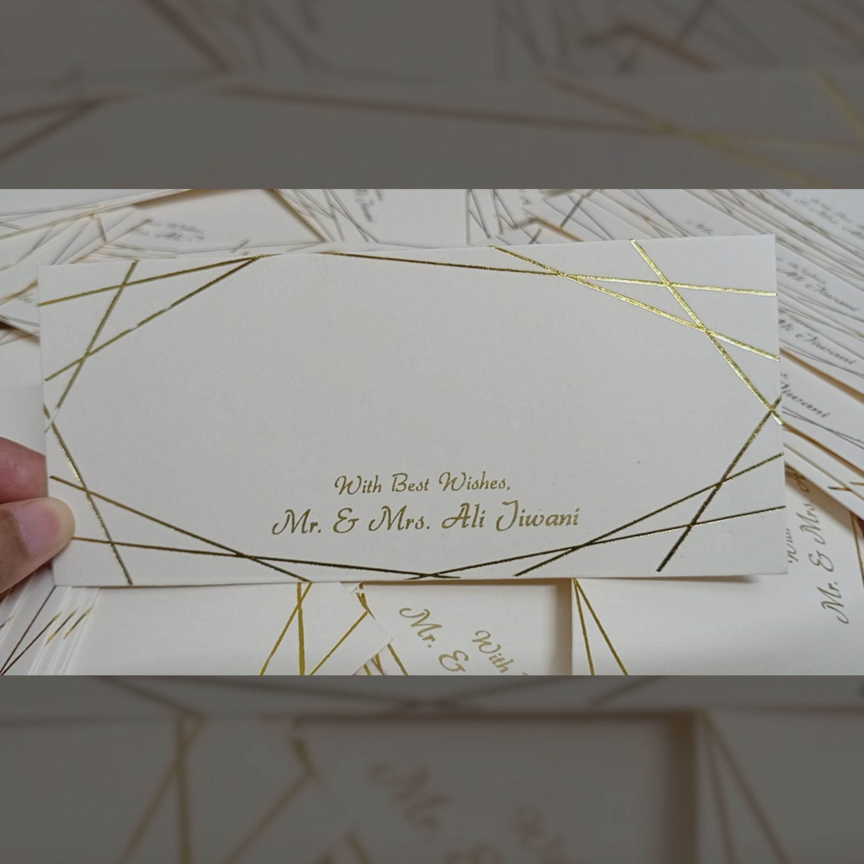 Best Wishes Foil Card Deasign Pack of 20