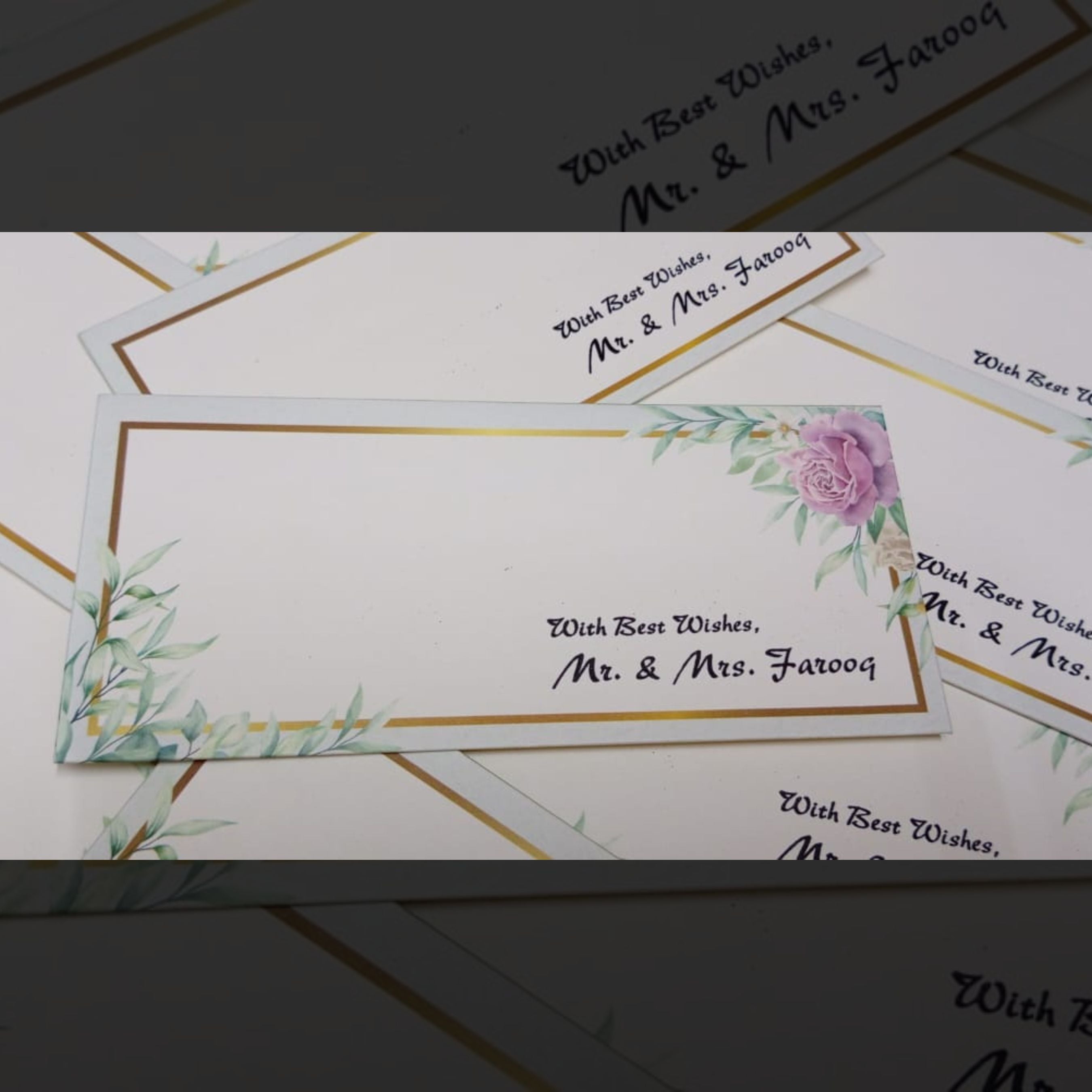 Best Wishes Printed Cards Pack of 20