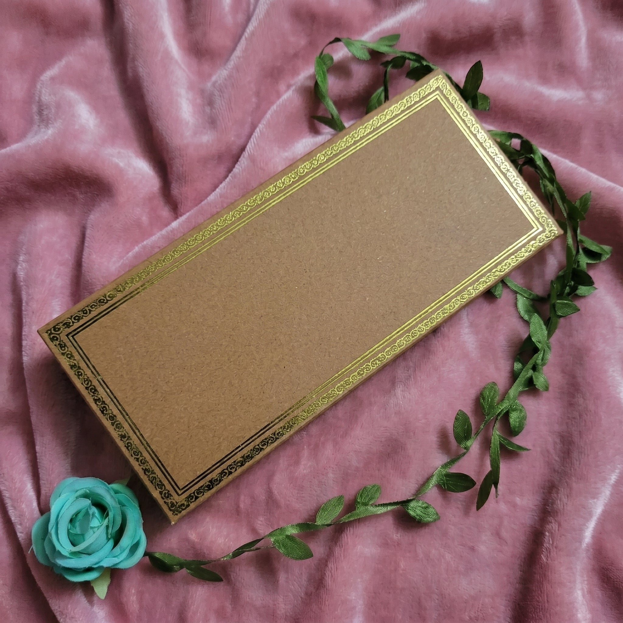 FOIL CARD ENVELOPES (brown & gold)