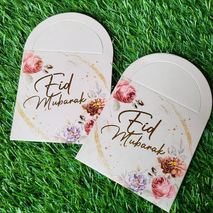 EID MUBARAK ENVELOPES (flower design)