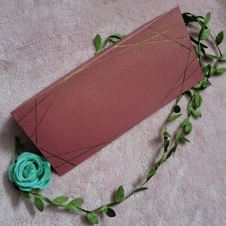 FOIL CARD ENVELOPES (maroon & gold)