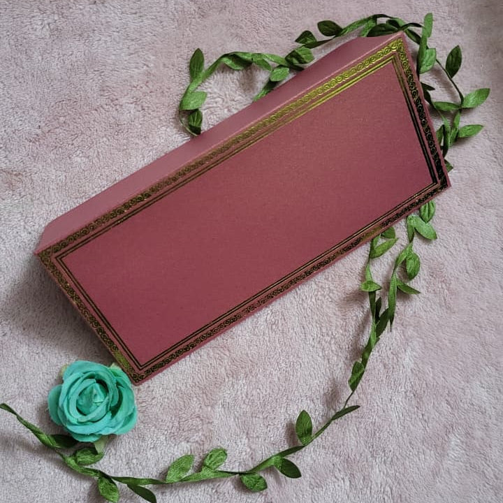 FOIL CARD ENVELOPES (maroon & gold)